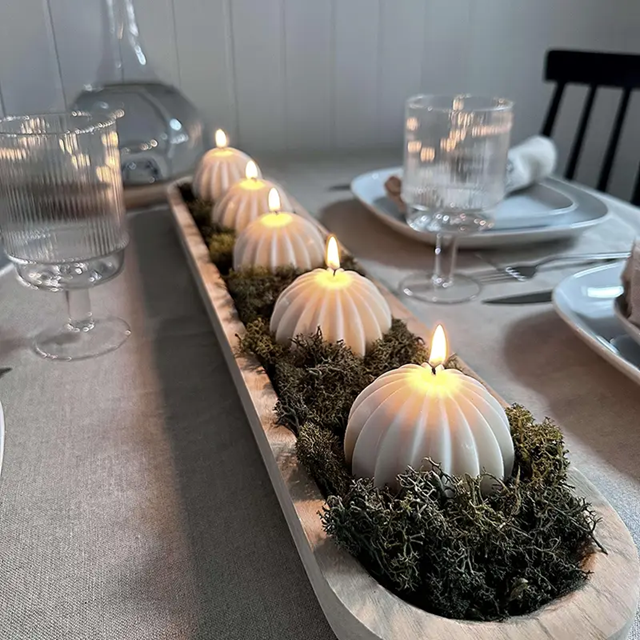 Esfera decorativa a rayas