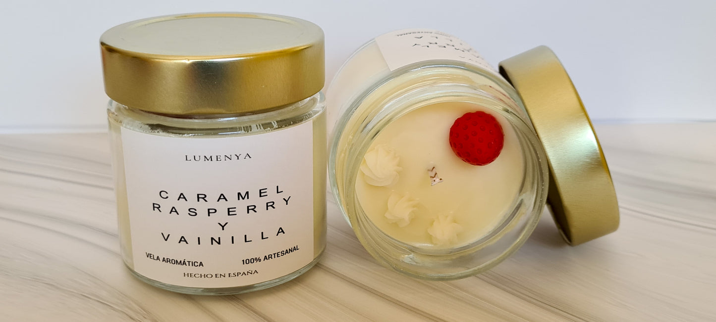 Vela aromática Caramel Rasperry y Vainilla