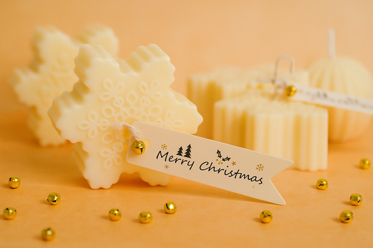 Vela decorativa copo de nieve