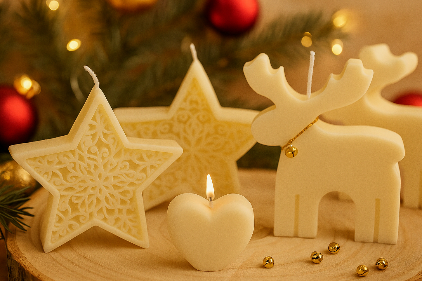 Vela estrella y reno