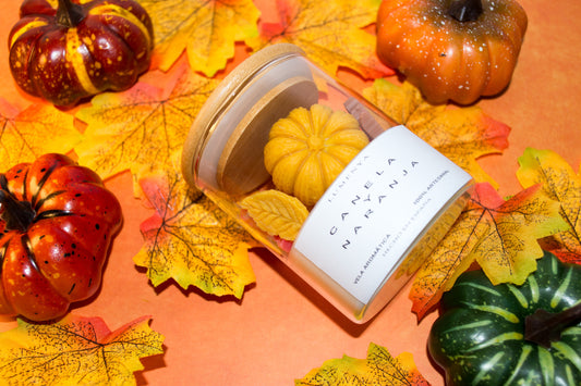Vela decorativa aromática Canela y Naranja