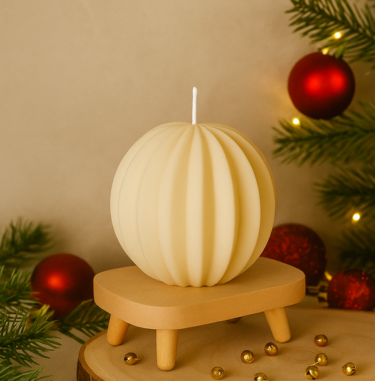 Esfera decorativa a rayas