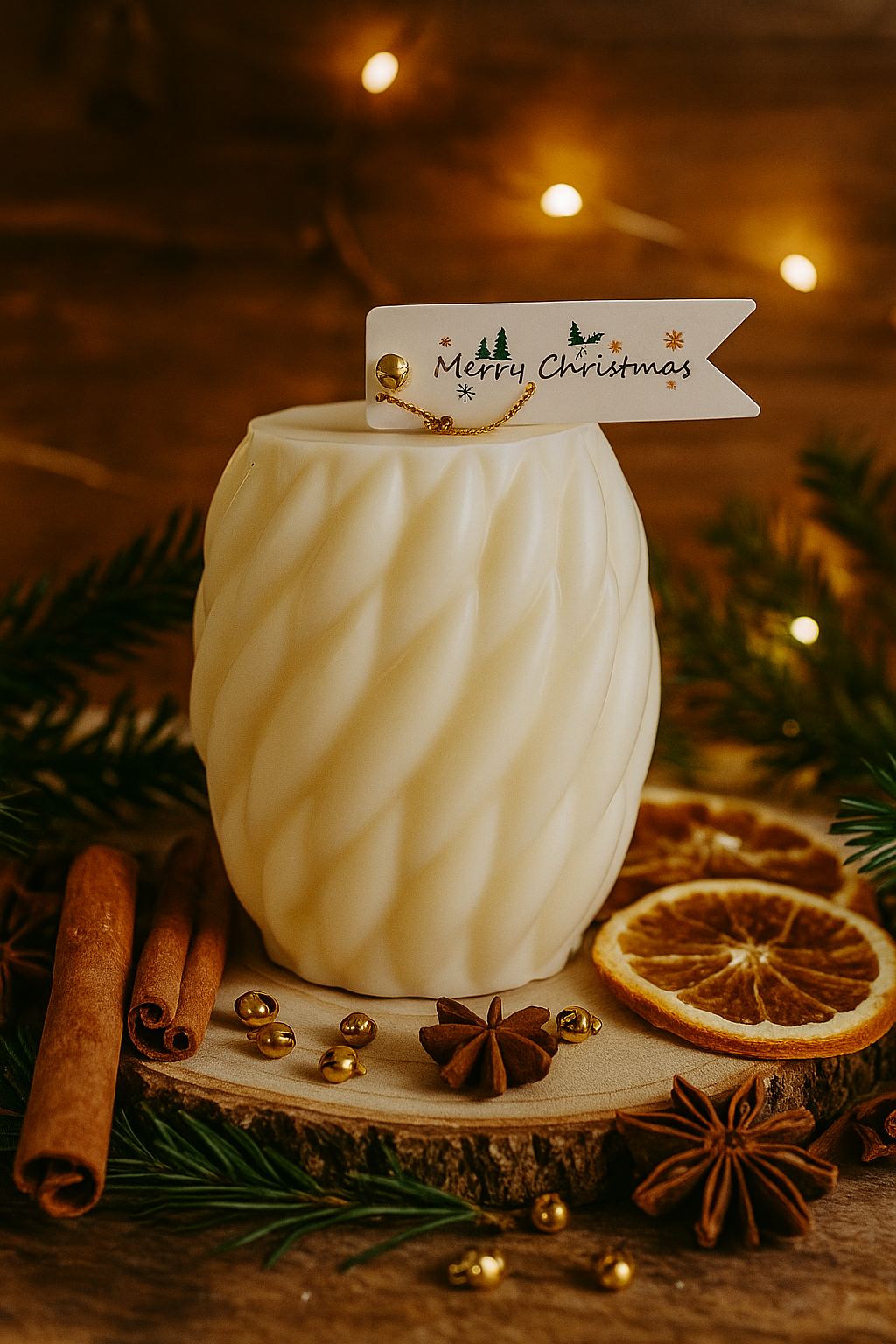 Vela cilíndrica trenza